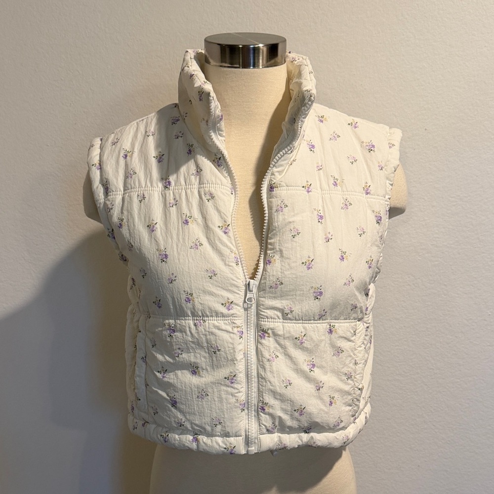 Floral Quilted Vest